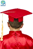 CAPPELLO LAUREA ROSSO BAMBINO